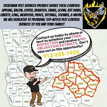 Troutman Pest Services - Pest Control Near Me - Jesup, Georgia Troutman Pest Services - Pest Control Near Me - Jesup, Georgia