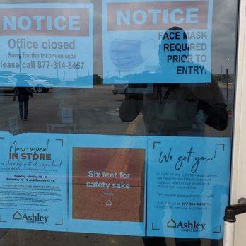 Ashley Store - The office puts this sign up during normal business hours in order to avoid all of the customer complaints! - Furniture Stores Near Me - Pflugerville, Texas