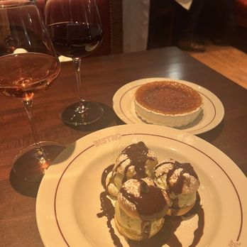 Bistro Monadnock - Crème brûlée and profiterole - French Near Me - Chicago, Illinois
