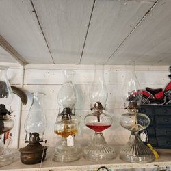 Willow Ranch Farmhouse - vintage hurricane lamps