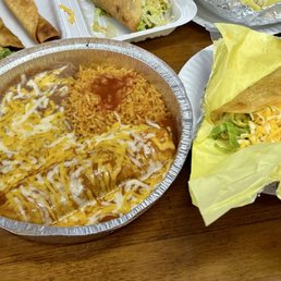 Enchilada taco combo Enchilada taco combo