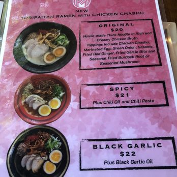 Menya Shono - Menu - Ramen Near Me - San Rafael, California Menya Shono - Menu - Ramen Near Me - San Rafael, California