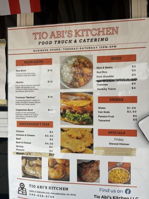 Menu photo 2 Tio Abi's Kitchen Philadelphia, PA Menu photo 2 Tio Abi's Kitchen Philadelphia, PA
