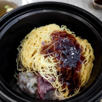 Jim Chai Kee - Beef and Fishball Lo Mein (includes a bowl of soup), - Chinese Near Me - Richmond Hill, Ontario Jim Chai Kee - Beef and Fishball Lo Mein (includes a bowl of soup), - Chinese Near Me - Richmond Hill, Ontario