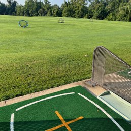 Driving range in good shape with new practice balls. Driving range in good shape with new practice balls.