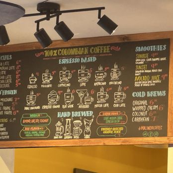 Macondo Calle 8 - Wall menu - Coffee Roasteries Near Me - Miami, Florida Macondo Calle 8 - Wall menu - Coffee Roasteries Near Me - Miami, Florida