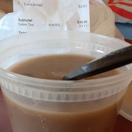 Red pea soup large or small. I was charged for a 2 large Red pea soups. Red pea soup large or small. I was charged for a 2 large Red pea soups.