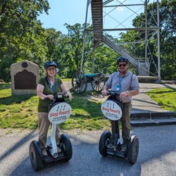 Segway Tours of Gettysburg - On the Segway tour of the East battlefield. In Gettysburg, Pennsylvania
