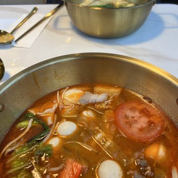 Big Hey Hot Pot - Tomato soup broth was good - Szechuan Near Me - Portland, Oregon