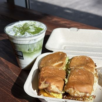 INC Coffee Roasters - Einspanner Matcha, Breakfast Sliders - Coffee Roasteries Near Me - Huntington Beach, California INC Coffee Roasters - Einspanner Matcha, Breakfast Sliders - Coffee Roasteries Near Me - Huntington Beach, California