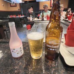 Sayuri sake $25, Kirin beer $10.95 and they add 18% tip and still give want u to fill out the tip! Dont!