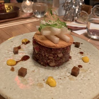 Soogil - Beef tartare with pear - Korean Near Me - New York, New York Soogil - Beef tartare with pear - Korean Near Me - New York, New York