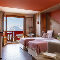 Grandes Rousses Hotel & Spa - Chambre panoramoque avec sa terrasse exposée Sud