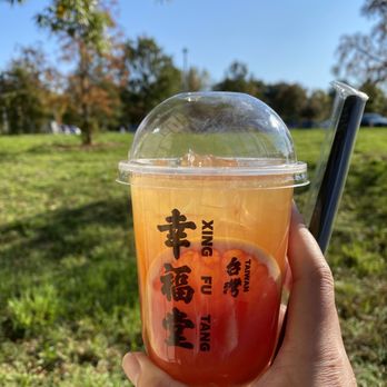 Xing Fu Tang - Grapefruit Green Tea - Bubble Tea Near Me - Flushing, New York Xing Fu Tang - Grapefruit Green Tea - Bubble Tea Near Me - Flushing, New York