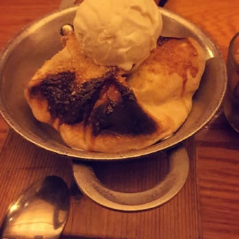 Avec - Chicago - Apple Crostata with ice cream. (There are raisins!) - Mediterranean Near Me - Chicago, Illinois Avec - Chicago - Apple Crostata with ice cream. (There are raisins!) - Mediterranean Near Me - Chicago, Illinois