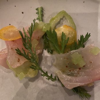 Frances - Halibut crudo with kumquat - New American Near Me - San Francisco, California Frances - Halibut crudo with kumquat - New American Near Me - San Francisco, California