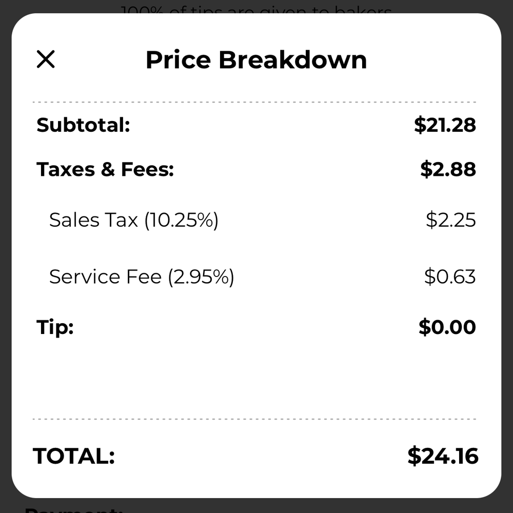 Crumbl - Pacific Commons - Mandatory service fee (2.95%) for CC transactions. That's wild... - Bakeries Near Me - Fremont, California Crumbl - Pacific Commons - Mandatory service fee (2.95%) for CC transactions. That's wild... - Bakeries Near Me - Fremont, California