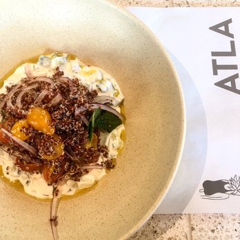 Atla - Quinoa salad with yogurt, red onions and farmers tomatoes - Mexican Near Me - New York, New York