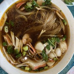 Spicy seafood pho Spicy seafood pho