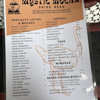 Mystic Mocha - Menu - Coffee & Tea Near Me - San Diego, California Mystic Mocha - Menu - Coffee & Tea Near Me - San Diego, California