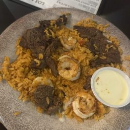 Rice steak & shrimp Rice steak & shrimp