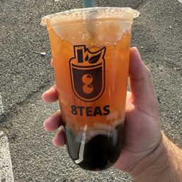 Mango Boba w/ Lychee added