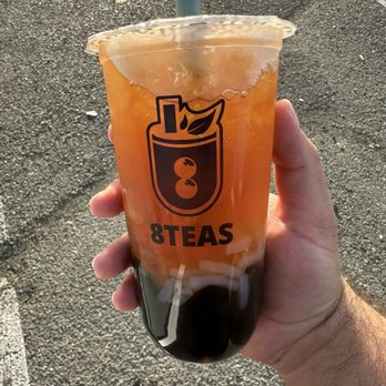 8Teas Bubble - Mango Boba w/ Lychee added - Coffee & Tea Near Me - Rancho Cordova, California