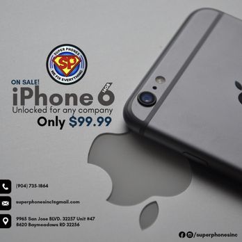 Super Phones - iPhone 6 16gb only $99.99 unlocked for any company - Mobile Phones Near Me - Jacksonville, Florida Super Phones - iPhone 6 16gb only $99.99 unlocked for any company - Mobile Phones Near Me - Jacksonville, Florida
