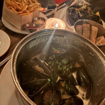 Flex Mussels - Dijon Mussels with old bay fries - Seafood Near Me - New York, New York