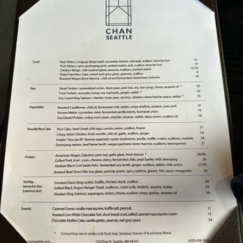 Chan Seattle - Asian Fusion Near Me - Seattle, Washington