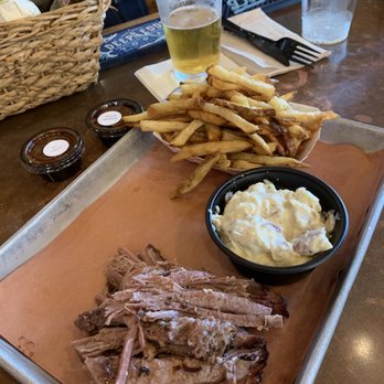 Bear's Smokehouse Barbecue - 1 meat combo...brisket. Think corned beef, but tougher?!? - Southern Near Me - Windsor, Connecticut Bear's Smokehouse Barbecue - 1 meat combo...brisket. Think corned beef, but tougher?!? - Southern Near Me - Windsor, Connecticut