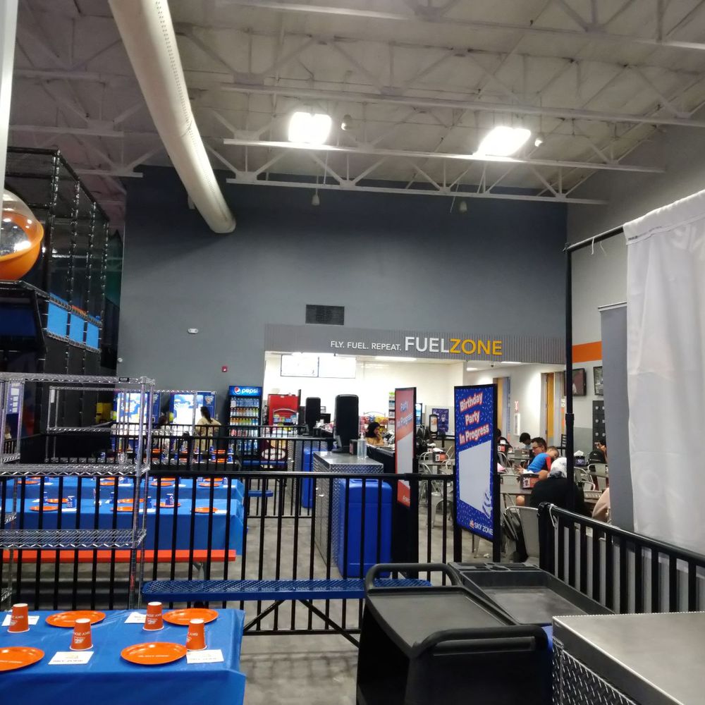 Sky Zone Trampoline Park - Food court. - Trampoline Parks Near Me - Dublin, California Sky Zone Trampoline Park - Food court. - Trampoline Parks Near Me - Dublin, California