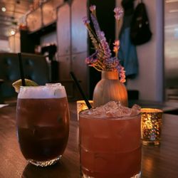 Thirsty Hound Drinkery - Blackberry Whiskey & PBJ Cocktail w/ cozy ambiance