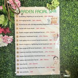 Garden Massage Spa - Prices as of 5/2023
