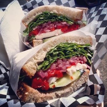 The Lucky Lunchbox - "Vegan" gardener's delight with added fresh mozzarella. - Sandwiches Near Me - Olympia, Washington The Lucky Lunchbox - "Vegan" gardener's delight with added fresh mozzarella. - Sandwiches Near Me - Olympia, Washington