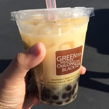 Ten Ren Tea - Peach milk green tea with pearls and lychee jelly - Coffee & Tea Near Me - Milpitas, California Ten Ren Tea - Peach milk green tea with pearls and lychee jelly - Coffee & Tea Near Me - Milpitas, California