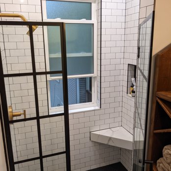 Archetype Design and Construction - New all-tile shower, nook, bench, and window - General Contractors Near Me - Chicago, Illinois
