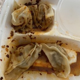 Szechuan Dumplings in hot sesame sauce. So goood!! Szechuan Dumplings in hot sesame sauce. So goood!!