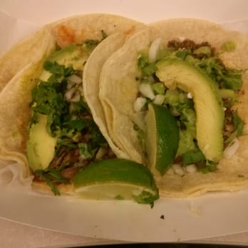 Tenoch Móvil - A chorizo taco and a chicharron taco, $6 altogether. Really recommend the chorizo. - Food Trucks Near Me