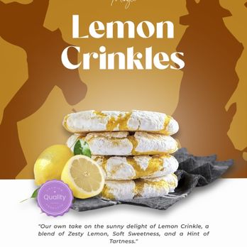 Crinkle Mingle - Lemon Crinkle Cookie - Bakeries Near Me - Sherwood Park, Alberta Crinkle Mingle - Lemon Crinkle Cookie - Bakeries Near Me - Sherwood Park, Alberta