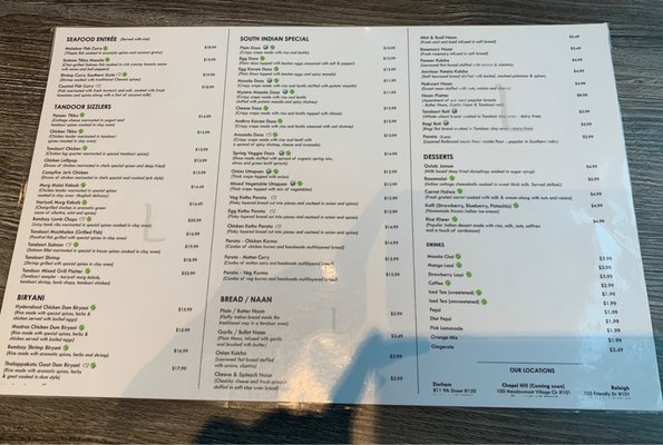 Menu photo 3 Lime & Lemon Indian Grill & Bar - Durham Durham, NC Menu photo 3 Lime & Lemon Indian Grill & Bar - Durham Durham, NC