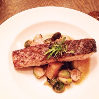 Mooo.... Beacon Hill - Salmon and Brussels sprouts - Steakhouses Near Me - Boston, Massachusetts