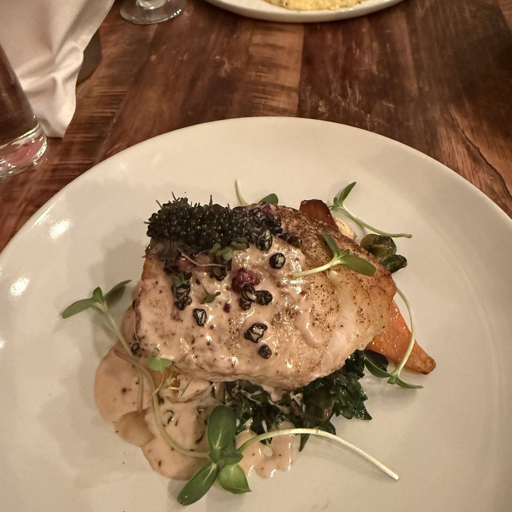 Halibut with caviar Halibut with caviar