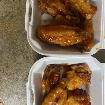 Stafford Wings - Asian fusion and mango lime. Not sure which one is which but the one on top is more spicy so I'm guessing that one is Asian fusion. - Chicken Wings Near Me - Stafford, Virginia Stafford Wings - Asian fusion and mango lime. Not sure which one is which but the one on top is more spicy so I'm guessing that one is Asian fusion. - Chicken Wings Near Me - Stafford, Virginia