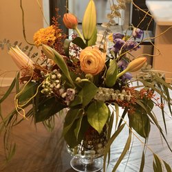Abloom - Loved the mixture of flowers she selected for my sister to make he evening.