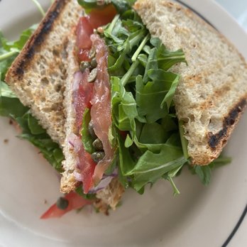 D'Angelo's Bakery - Smoked salmon on Sourdough Baguette - Breakfast & Brunch Near Me - Santa Barbara, California D'Angelo's Bakery - Smoked salmon on Sourdough Baguette - Breakfast & Brunch Near Me - Santa Barbara, California