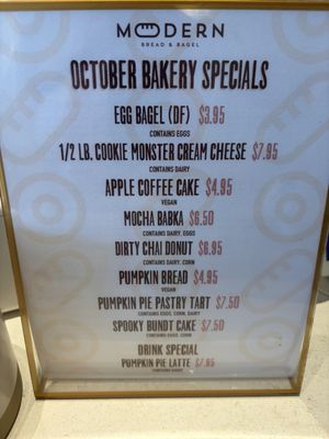 Menu photo 1 Modern Bread and Bagel Santa Monica, CA Menu photo 1 Modern Bread and Bagel Santa Monica, CA