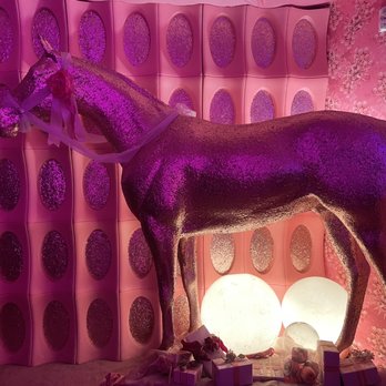 Camp Christmas - horse display inside the pink room - Art Museums Near Me - Aurora, Colorado