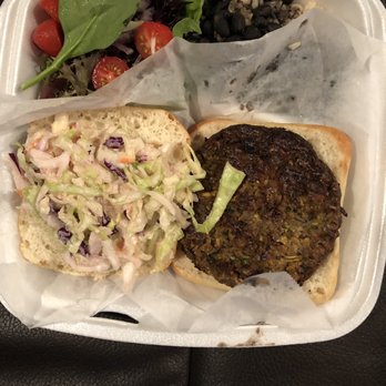 plant power cafe - Fish sandwich, side salad, black beans and rice - Juice Bars & Smoothies Near Me - Chattanooga, Tennessee plant power cafe - Fish sandwich, side salad, black beans and rice - Juice Bars & Smoothies Near Me - Chattanooga, Tennessee