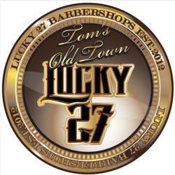 Dean's Barber Shop - In honor of the previous owner " Tom" who passed away during Covid - 19.......the shops new name Tom's Old Town Lucky 27